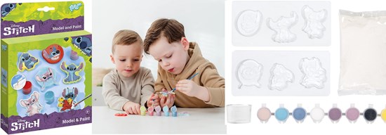 Totum Disney Stitch Model & Paint Gipsgiet set 17dlg  3+