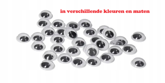 Googly Eyes Losse Plak Oogjes Diverse Kleuren en Maten circa 80stuks  