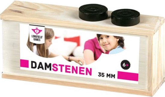 longfield Damschijven 35mm in Houten Kist 