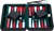 Backgammon set 9" Groen/rood/Wit in Travelcassette 8+  