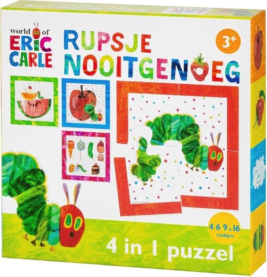 Rupsje Nooitgenoeg 4in1 Puzzel 4,6,9,16 stukjes 3+ 