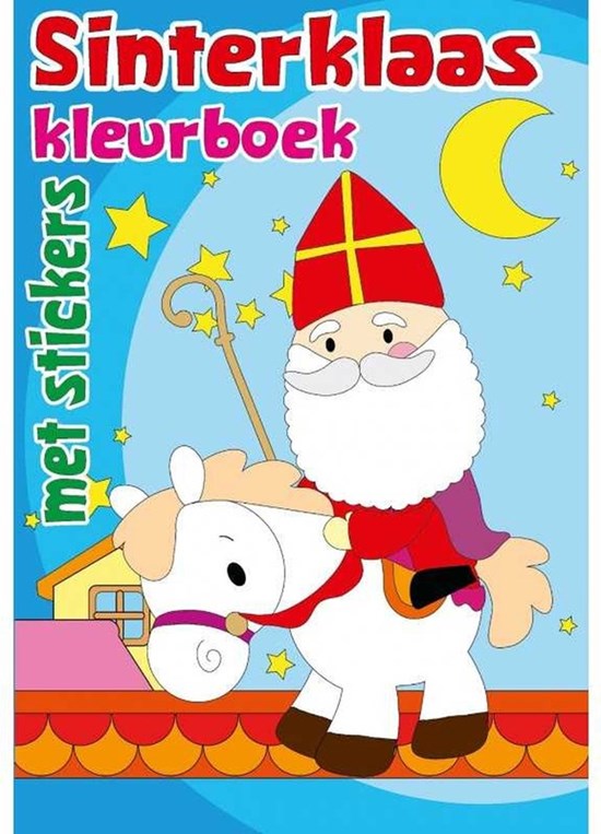 Sinterklaas Kleurboek + Stickers 32 pagina's 