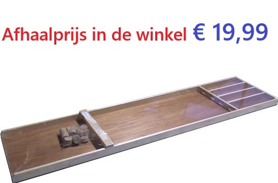 de Bolder Sjoelbak Junior 120cm HOUT Made in Holland 