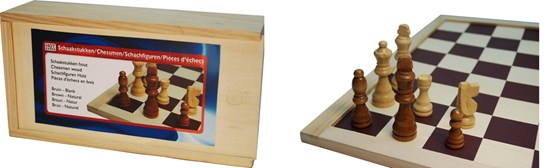 Hotgames Schaakstukken in Kist Koningshoogte 77mm 