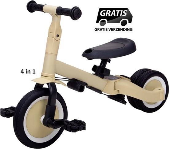 topmark LIO Driewieler met Duwstang 4in1 Pistache Color tot 25kg 12mnd+  