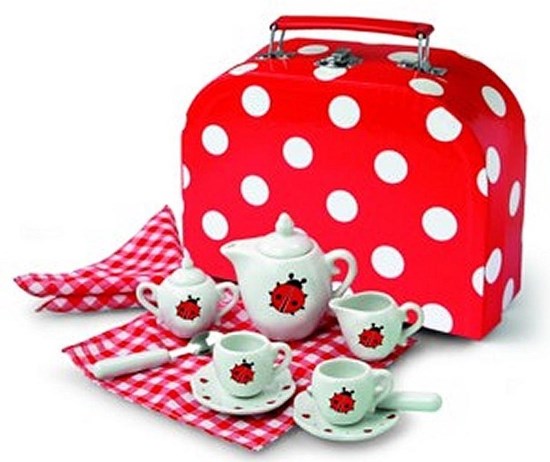Simply Kids Lieveheersbeestje Servies in Kartonnen Koffer 