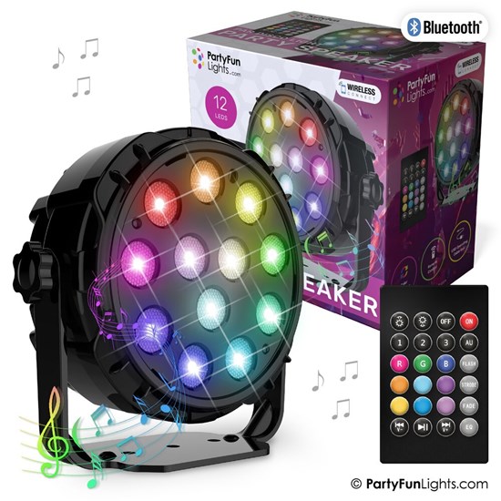 12 LED PAR Disco Lamp Party Speaker met Remote Control