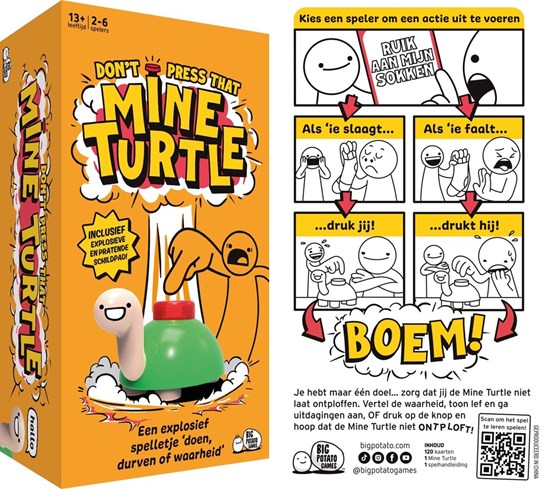 Don't Press That Mine Turtle spel 13+ (2xAAA) 