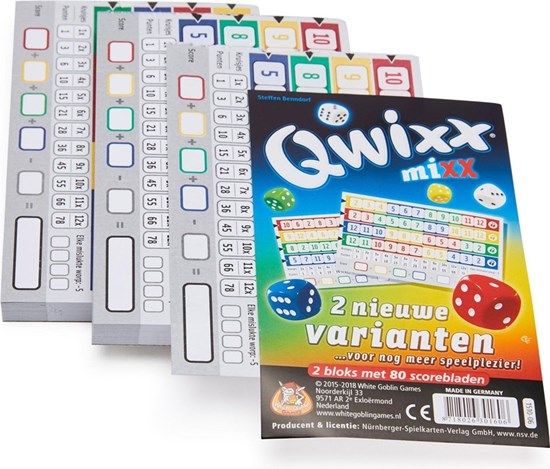 white goblin Qwixx Mixx 2 Nieuwe Varianten 
