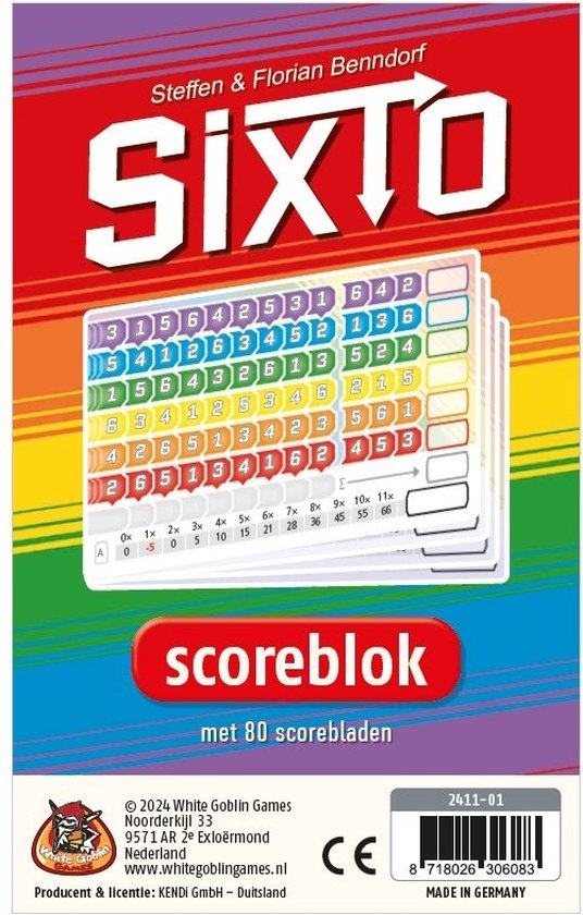 white goblin games Sixto EXTRA Scoreblocs 