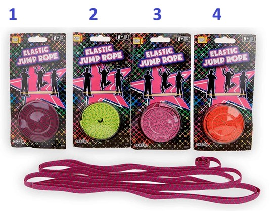 Kidsfun Elastic Jump Rope Springelastiek ass.kleuren 3,3mtr 6+ 