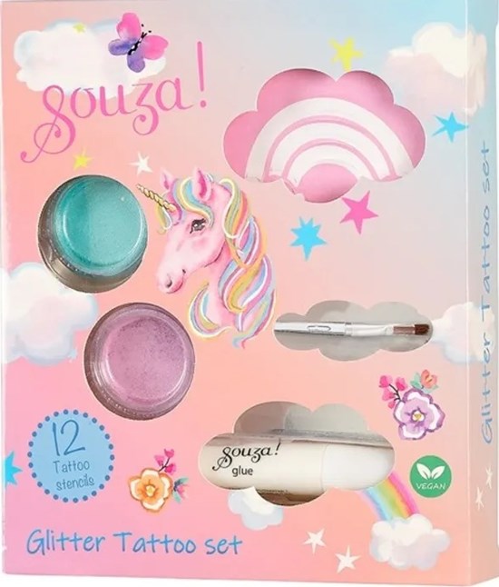 Souza Unicorn Glitter Tattoo set  