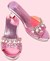 Souza Slipper Hoge Hak Marie-Claire Roze Metallic mt 30/31 