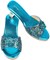 Souza Slipper Hoge Hak Anelle Blauw Metallic mt 27/28 