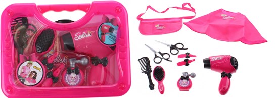Kinder Föhnset met Accessoires 10-delig Roze 