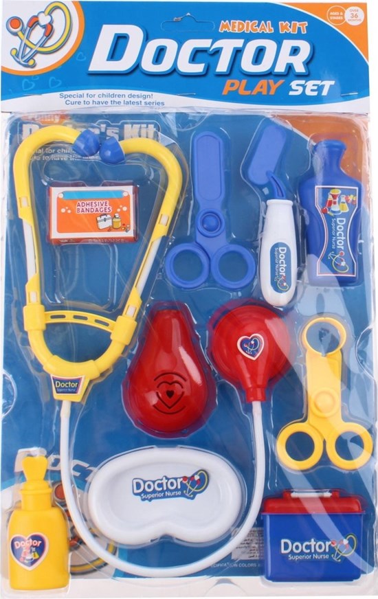 Medical Kit Doctor Play set circa 10dlg 3+
