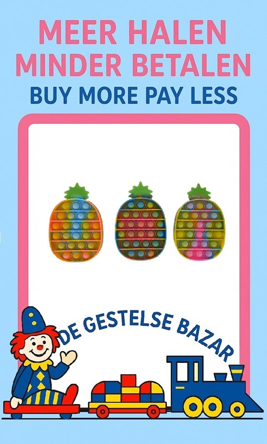Magic Fidget Pop-It Ananas assorti kleuren 