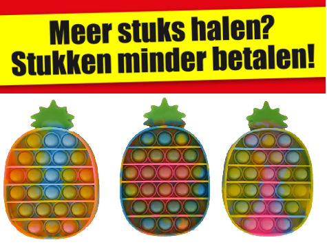 Magic Fidget Pop-It Ananas assorti kleuren 