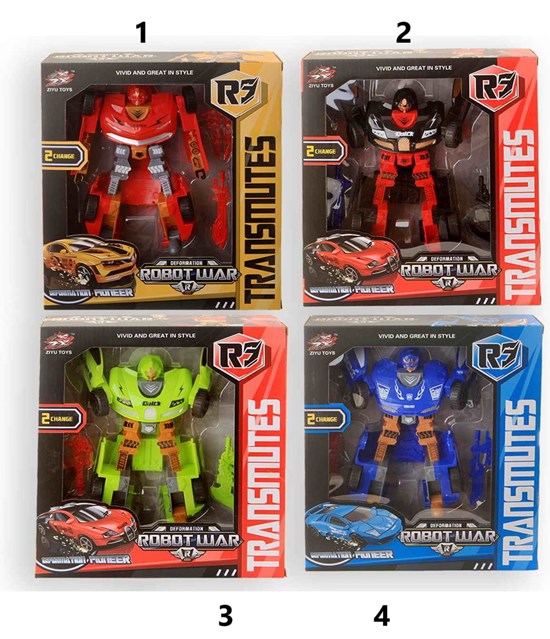 Deformation Transformer Robot War ass.kleuren 3+ 
