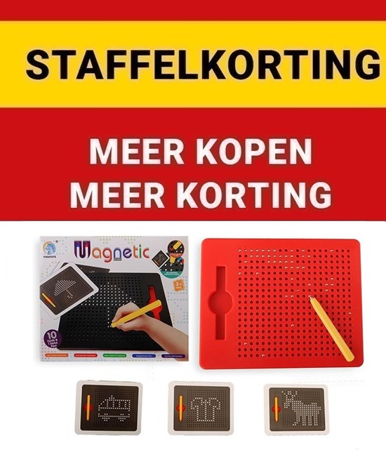 Magnetisch Teken/Letterbord GROOT 22x18cm 3+