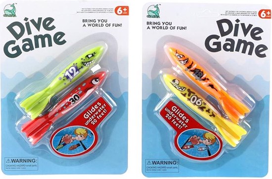 Dive Game 2 Torpedo Opduik Bommen op Kaart 6+ 