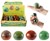 Squeeze Ball circa 7½ cm met Kralen assorti kleuren 