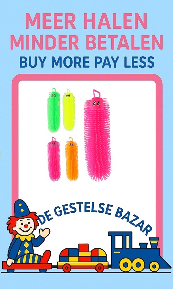 Fluffy Worm FLUOR Color ass. Circa 30cm 