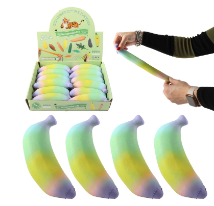 Squeeze Stretchy Rainbow Colors Banaan 