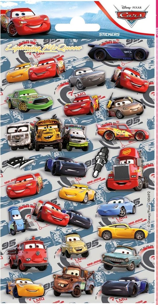 Funny Products Twinkel Stickers Glitter Disney Cars 