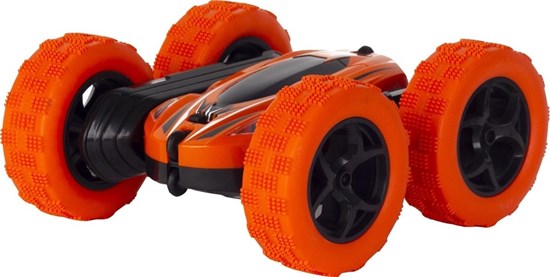 RC Bestuurbare Stunt Auto Stunt Car Dubbelzijdig 360° Rollen Draaien Spinnen Oranje 