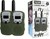 wonky toys Walkie Talkie tot 3km Legergroen (8xAAA)