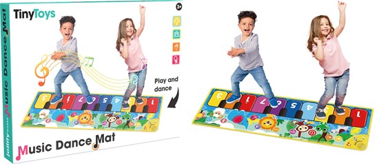 TinyToys Music Dance Mat 110x36 cm (excl. 3x AA) 3+ 