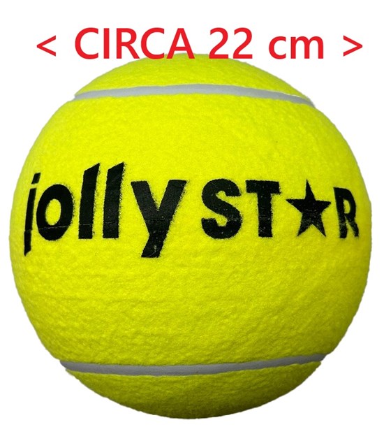 Jollystar Jumbo Tennisbal XL Geel circa 22cm 
