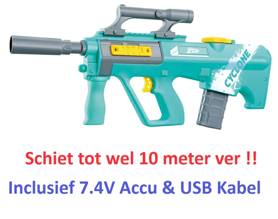 Water Blast Electric Watergun Groen tot 10mtr met Accu 