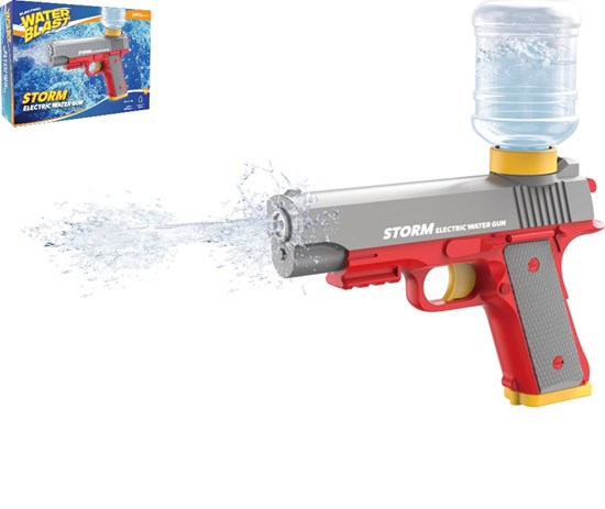 Water Blast Electonisch Waterpistool STORM Rood met ACCU  