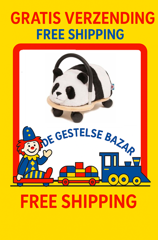 the Original Wheely Bug Panda Pluche 1+ 