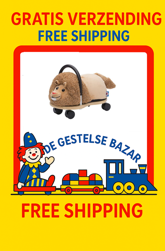 the Original Wheely Bug Leeuw Pluche 1+ 