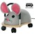 the Original Wheelybug Muis Large Grijs 3+ 