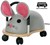 the Original Wheelybug Muis Large Grijs 3+ 