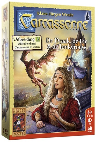 999 Games CARCASSONNE de DRAAK, de FEE & de JONKVROUW 7+  