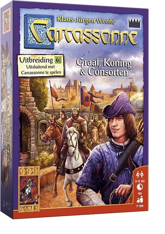 999games Carcassonne Graaf, Koning & Consorten aanvulling 7+