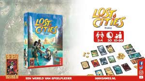 999games LOST CITIES het KAARTSPEL 2spelers 10+