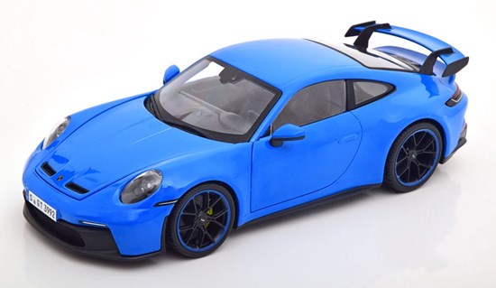 Bburago Porsche 911 GT3 2022 Blauw 1/18
