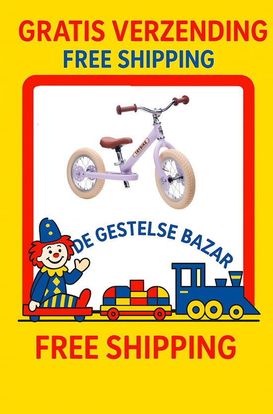 the Original Trybike Metaal 2 Wiel Matt Purple 15mnd+ / 6 jaar  