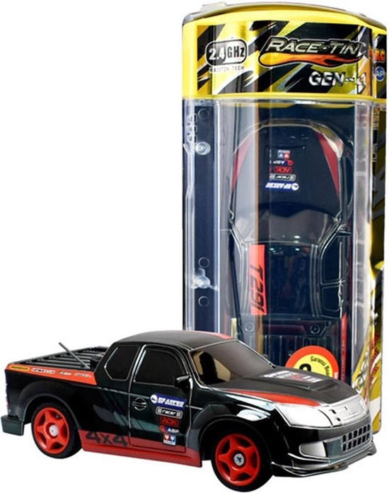 RaceTin GEN-4 Metallic RC Auto Rood/Zwart 2,34Ghz schaal 1/32 