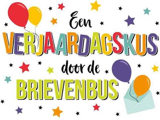 EEN VERJAARDAGSKUS DOOR DE BRIEVENBUS kaart