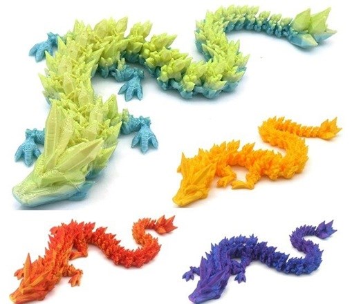 fidget Dragons circa 30 cm Assorti Color 3+
