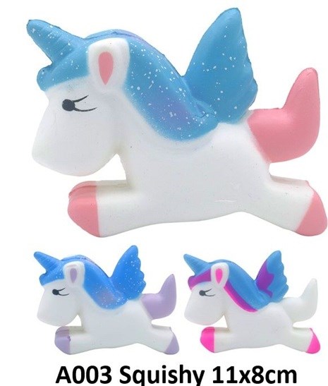 Squishy Unicorn ass.Kleuren circa 11x8cm 3+