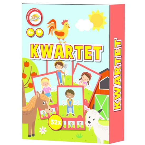 Kwartet Spel met 32 kaartjes 