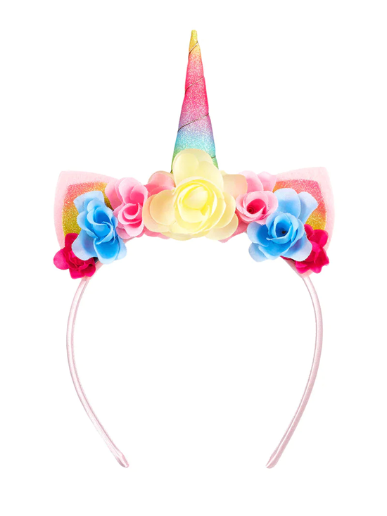 souza Haarband Unicorn met Rainbow Hoorn 